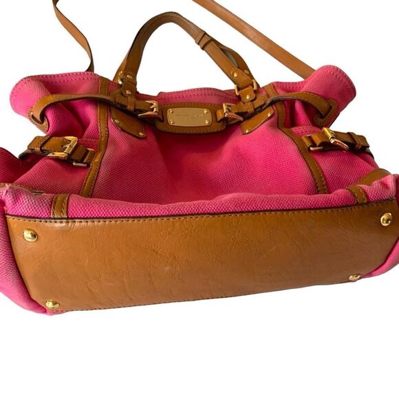 Michael Kors Large Gansevoort Canvas Leather Tote Bag - Picture 7 of 9